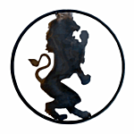SILHOUETTE #120-18" "LION W/ CROWN" FLAME CUT