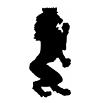 SILHOUETTE #120-4" "LION W/ CROWN" FLAME CUT