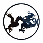 SILHOUETTE #121-18" "DRAGON" FLAME CUT