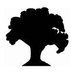 SILHOUETTE #123-4" "BIG OAK TREE" FLAME CUT