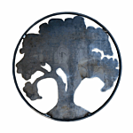 SILHOUETTE #123-18" "BIG OAK TREE" FLAME CUT