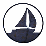 SILHOUETTE #125-18" "SAILBOAT" FLAME CUT