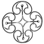 (26) INDTL 1012/1 STEEL ROSETTE (22-1/32" DIA. X 1/2" ROUND)