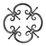 (25) INDTL 1014/2 STEEL ROSETTE (10-5/8" DIA. X 1/2" ROUND)