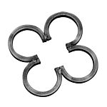(24) INDTL 1019/2 STEEL ROSETE (9-7/16" DIA X 1/2" SQ.)