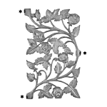 ALUMINUM ROSE CASTING
