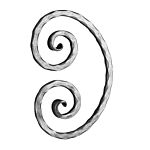 (18) INDITAL 1039/2 HAMMERED SCROLL (7-7/8" W X 11-13/16" H)