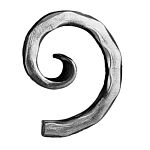 (18) INDITAL 1039/3 HAMMERED SCROLL (3-9/16" W X 4-3/4" H)