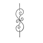 (89) INDTL 1049/1 RAIL BALSTER (39-1/2" H X 9/16" RD.)