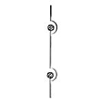 (82) INDTL 1090/2 RAIL BLUSTER (1/2" SQ. X 39-1/2" H)