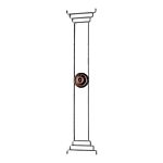 (62) INDTL 1118/4 RAIL BALUSTR (39-1/2" H)