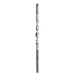 (C-124) INDTL 113/5 NEWEL POST (43" X 3/4" SQ.).