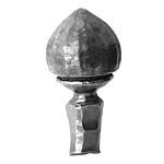 (156) INDTL 113/9 FRGED FINIAL (3" DIA.)