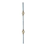 (76)INDTL 1149/2 PICKT W/BRASS BASKETS (39-1/2" H)