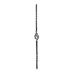(76)INDTL 1149/5 TWISTED PICKT W/BRASS BASKET - (39-1/2" H)