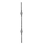 (76)INDTL 1150/4 TWISTD CLOVER PICKET W/BASKETS - (39-1/2" H)