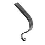 (C-122)INDTL 115/1 HAND RAIL END (TO MATCH 114/1)