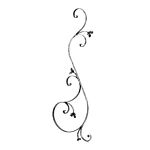 (138) INDITAL 116/D/2 STEEL SCROLL (50-3/8" W X 17-11/16" H)