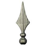 (C-148)INDTL 122/A/1 STMPD SPEAR (7-7/8" H)-(1-1/4" DIA. )