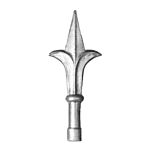 (154)INDTL 124/7 STAMPD SPEAR (5" H)-(9/16" DIA.)