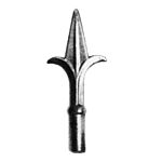 (151)INDTL 126/B/3 STMPD SPEAR (5-3/32" H)-(1/2" DIA.)