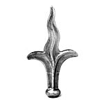 (154)INDTL 126/B/4 STMPD SPEAR (5-3/32" H)-(3/4" DIA.)