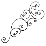 (C-149) INDITAL 1281/1 SCROLL GATE TOP (17-1/2 X 51-3/16 5/8 X 5/16 GROOVED FLAT) (PICTURE ERROR - CORRECT IS "SINGLE TAIL")