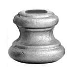 (140) INDTL 128/18 CAST IRON SHOE (9/16" RD. HOLE)