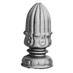 (156)INDTL 128/34 STEEL FINIAL 7-7/8" H X 3-15/16" DIA.
