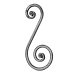 (C-14) INDITAL 1295/3 ROUND SCROLL (11-7/16 X 4-3/4 X 1/2 DIA.)