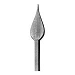 (153) INDTL 129/9 FORGED SPEAR (6-11/16" H X 9/16" SQ.)