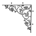ALUMINUM GRAPE CORNER CASTING