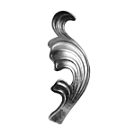 (C-161)INDTL 136/11 STEL LEAF-LH (6-5/16" H)