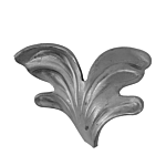(C-161)INDTL 136/3 STEEL LEAF-RH (2-3/8" H X 2-3/4" W)