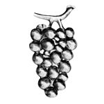 (162) INDTL 137/8 SHEET METAL GRAPE (3-9/16" H X 2" W)