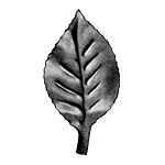 (162)*DISCONTINUED WHEN SOLD OUT* INDTL 140/3 SHEET METAL LEAF (3-1/8" H X 1-7/16" W)