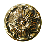 (C-187) INDTL 160/H/N SOLID BRASS INLAY (3-7/8" DIA.)