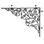 ALUMINUM IVY CORNER CASTING
