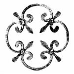(24) INDTL 17/2 STEEL ROSETTE (9-7/8" DIA.)