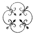 (24) INDTL 23/1 STEEL ROSETTE (9-7/8" DIA. X 3/8" X 3/16)