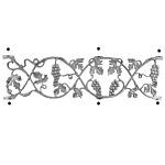 ALUMINUM GRAPE DESIGN CASTING