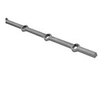 (135)INDTL 42/10 HOT PIRCD BAR (78-3/4" L X 11/16" SQ.)