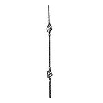 (76) INDTL 462/2 TWISTED ROPE W/4 FILMNT BASKT (35-7/16" H)