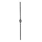 (76) INDTL 462/3 TWISTED ROPE W/9 FILMNT BASKT- (35-7/16" H)
