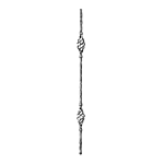 (C-87) INDTL 48/3 "HAMMERED BALUSTER (35-7/16" X 1/2" SQ)