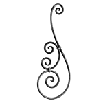 (C-63) INDITAL 540/2 RAIL BALUSTER (28-3/8" X 9-7/8" X 1/2" DIA)