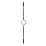 (101) INDTL 617/3 STEEL "DUAL ROD" BALUSTR (35-7/16" H)