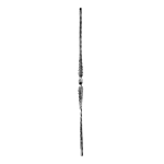 (C-93) INDTL 64/F/3 "HAMMERED BALUSTR (35-7/16" X 9/16" SQ)