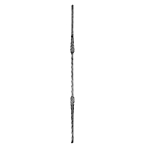 (C-93) INDTL 64/F/5 "HAMMERED BALUSTR (35-7/16" X 9/16" SQ.)