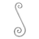 (06) INDITAL 650/1 "S" SCROLL (5-1/8 X 15 MATERIAL 1/2 DIA)